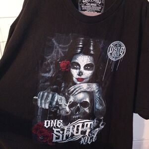 DyseOne 4XL urban graphic skull big man sangre muertos Street Wear one shot Rose